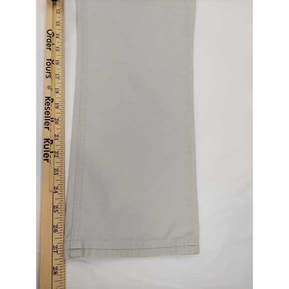 Peter Millar Soft Touch Twill 5-Pocket Light Gray Chino Pant Me0B47 Size 36x27 - Picture 5 of 12